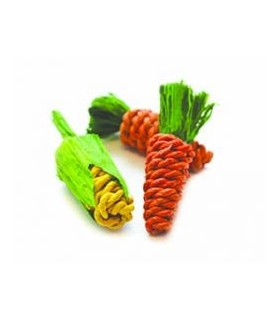 Sisal Carrot and Corn toys