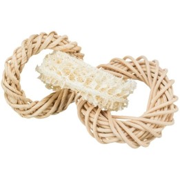 Loofah ring toy