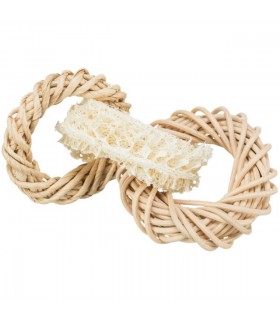 Loofah ring toy