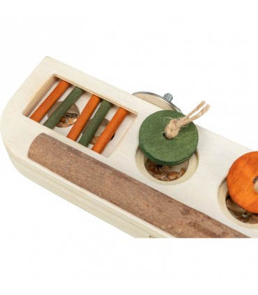 Attachable foraging tray toy