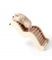 Snake wooden bridge