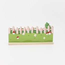 Mushroom wooden fence