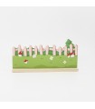 Mushroom wooden fence