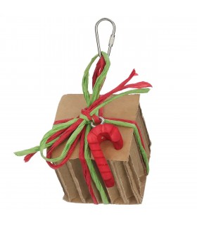 Festive cardboard present toy