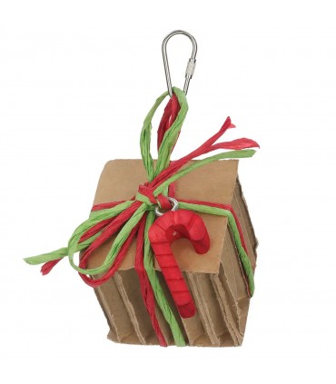 Festive cardboard present toy