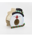 Snowman wooden hideout