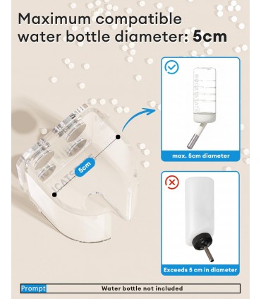 Magnetic acrylic bottle holder